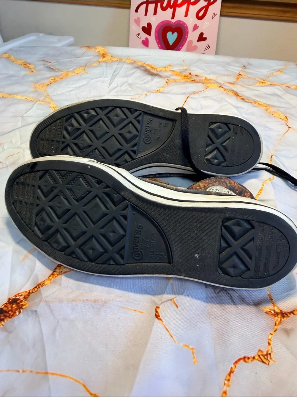2014 Black Sabbath Converse all Stars size 9 1/2